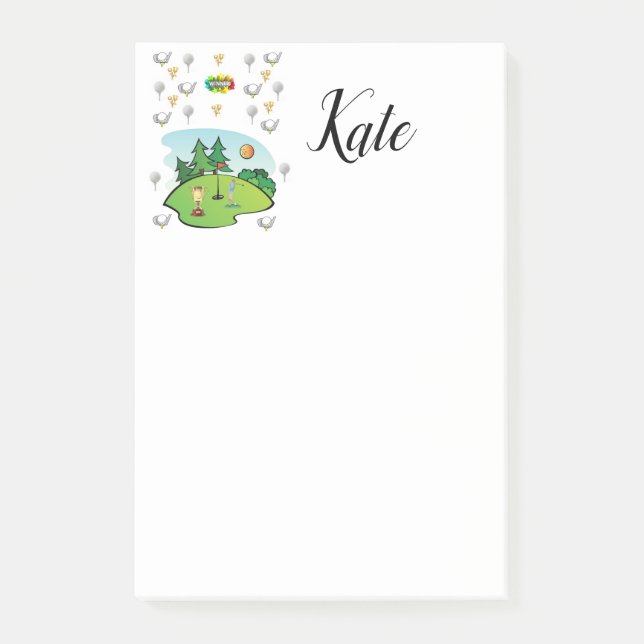 Post-it® Post-it Notes Golf (Devant)