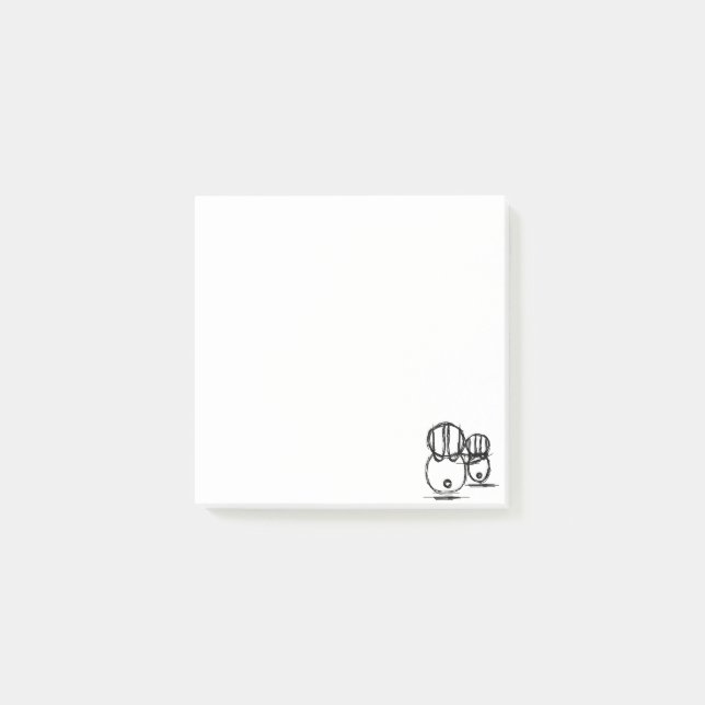 Post-it® Post-it Notes | Lapin Couple Mignon (Devant)