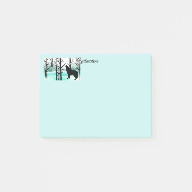 Post-it® Post-it-Notes Loup de Yellowstone (Devant)