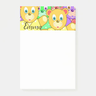 Post-it® Post-it Notes Nounours colorés