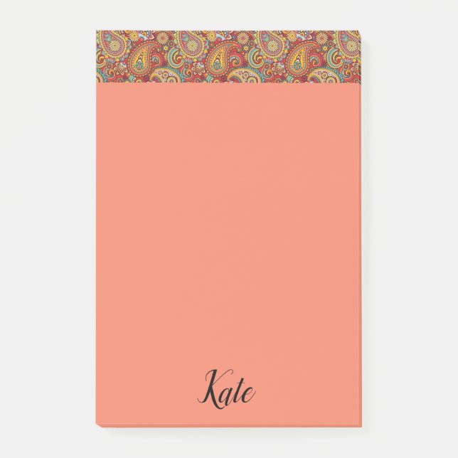 Post-it® Post-it Notes Paisley (Devant)