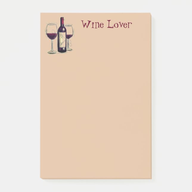 Post-it® Post-it-Notes pour l'amateur de vin (Devant)