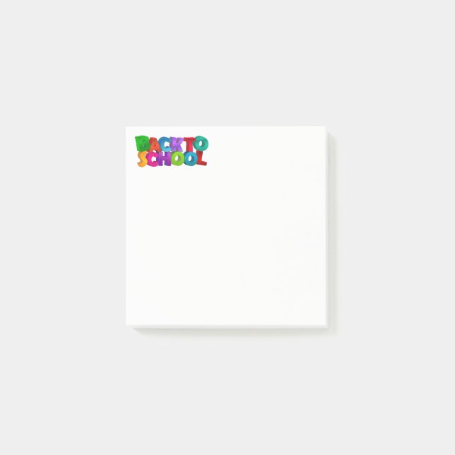 Post-it® Post-it-Notes-Retour À L'École (Devant)