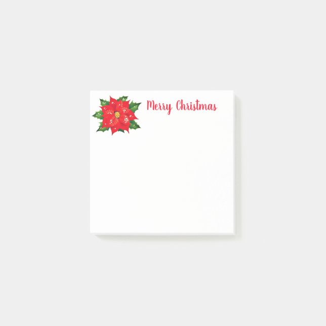 Post-it® Post-it-Notes-vacances-Poinsettia (Devant)