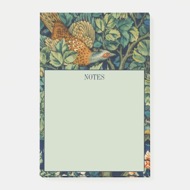 POST-IT® POST-IT NOTES WILLIAM MORRIS "PHÉASANT" DESIGN (Devant)
