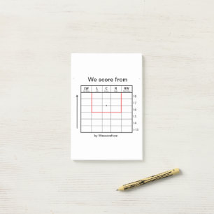 Post-it® Post-it pad "We score from" Post-it Notes