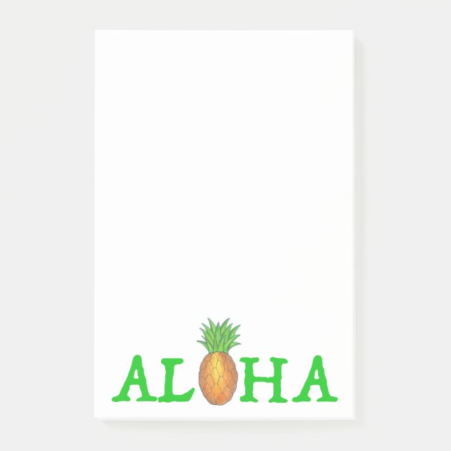 Post-it® Post-its de l'ananas hawaïen ALOHA Tropical Hawaii (Devant)