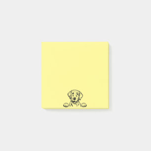 Post-it® Post-its jaunes de 3 po x 3 po avec Black Lab