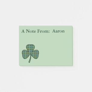 Post-it® Poste Shamrock personnalisé Il Notes Cadeau