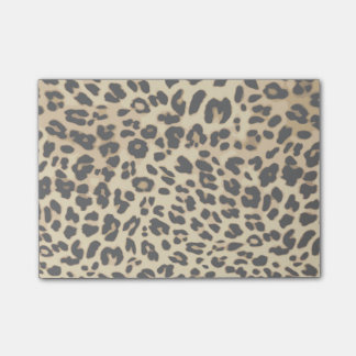 Post-it® Poster de animal Motif léopard noir/or