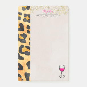 Post-it® Poster de animal sauvage et Bachelorette de vin