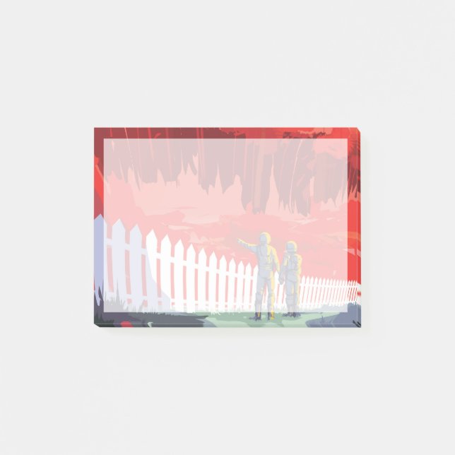 Post-it® Poster De L'Espace Rétro De Kepler-186f. (Devant)