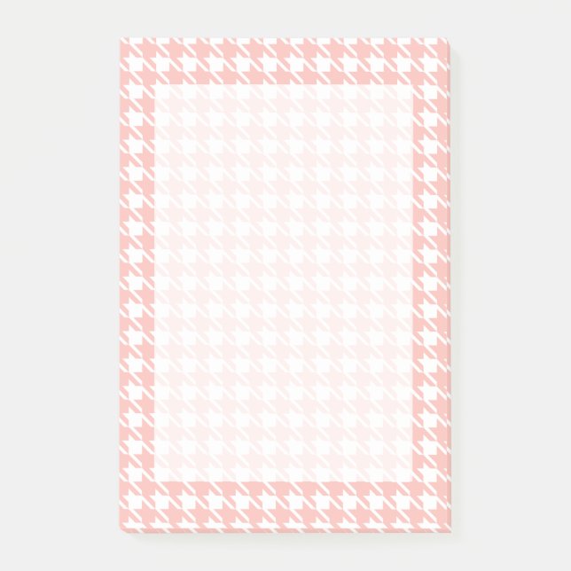 Post-it® Poster rose Houndstooth Notes (Devant)