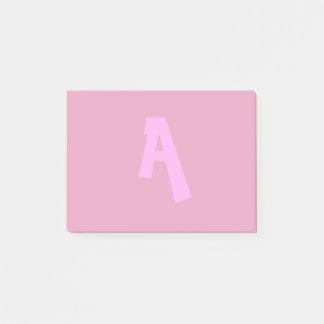 Post-it® Poster rose monogramme Notes