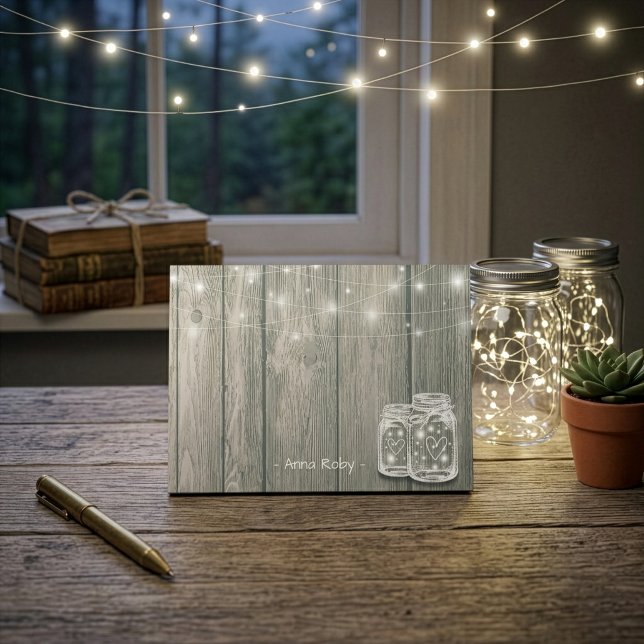 Post-it® Pot de fleurs en élégant bois rustique avec guirla (Créateur téléchargé)