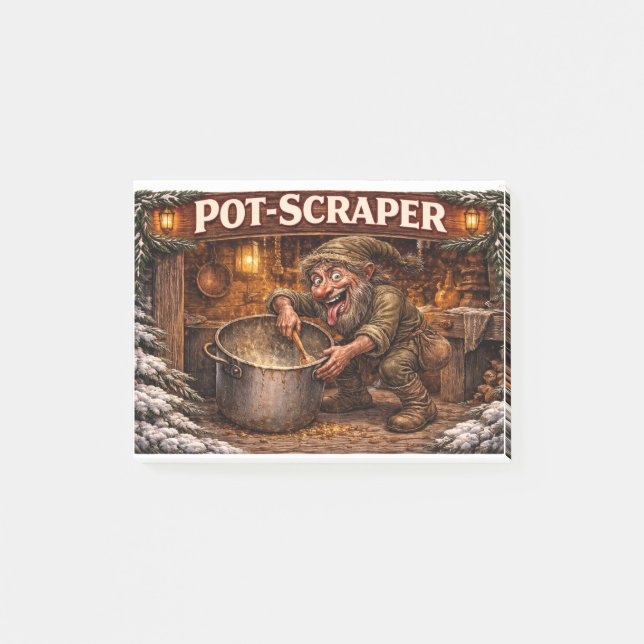 Post-it® Pot Scraper Icelandic Yule Lad  (Devant)