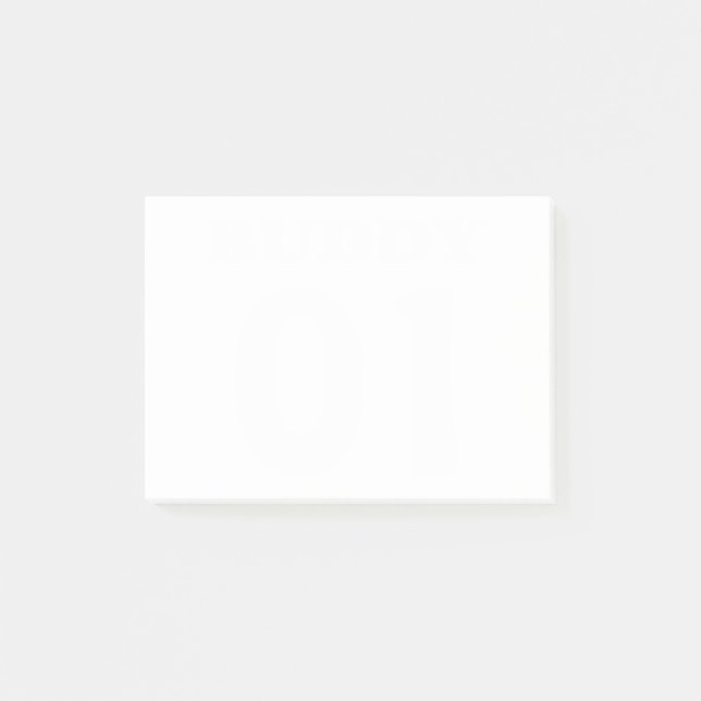 Post-it® pote 01 blanc (Devant)