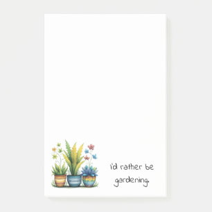Post-it® Pots de fleurs originaux J'aimerais mieux jardiner