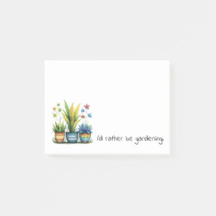 Post-it® Pots de fleurs originaux J'aimerais mieux jardiner