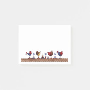 Post-it® Poules dans une ligne