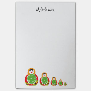 Post-it® poupées russes mignonnes d'emboîtement