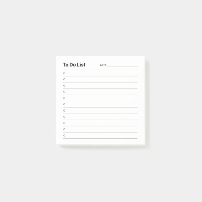 Post-it® Pour faire des notes de liste (Devant)