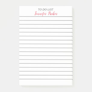 Post-it® POUR FAIRE LA LISTE DE VOTRE Nom Linked Paper Prof