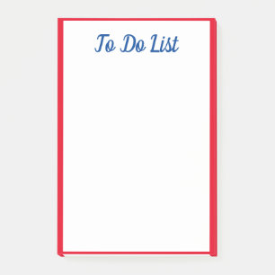 Post-it® Pour faire la liste des arêtes à bordure rouge Ble