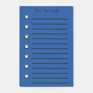 Post-it® Pour faire la liste des notes collantes Bleu