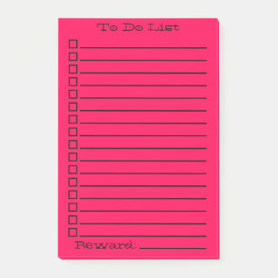 Post-it® Pour faire la liste   Rouge/rose