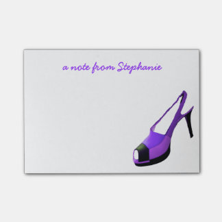 Post-it® Pourpre mignon de chaussure de talon haut