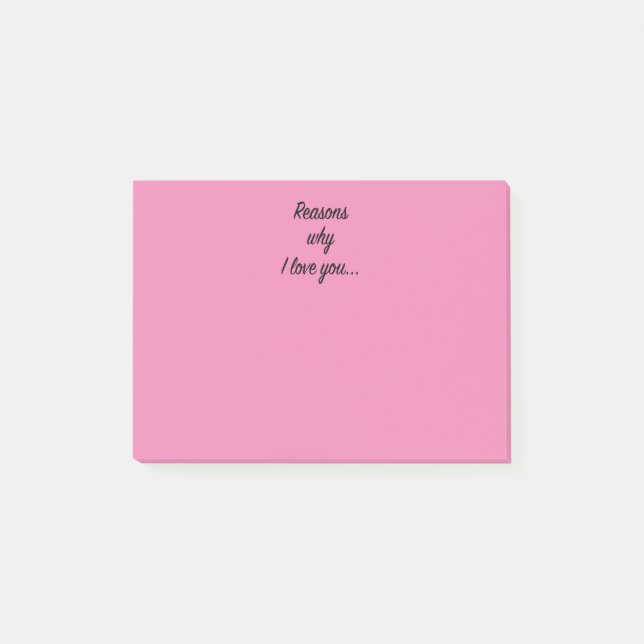 Post-it® Pourquoi je t'aime (Devant)