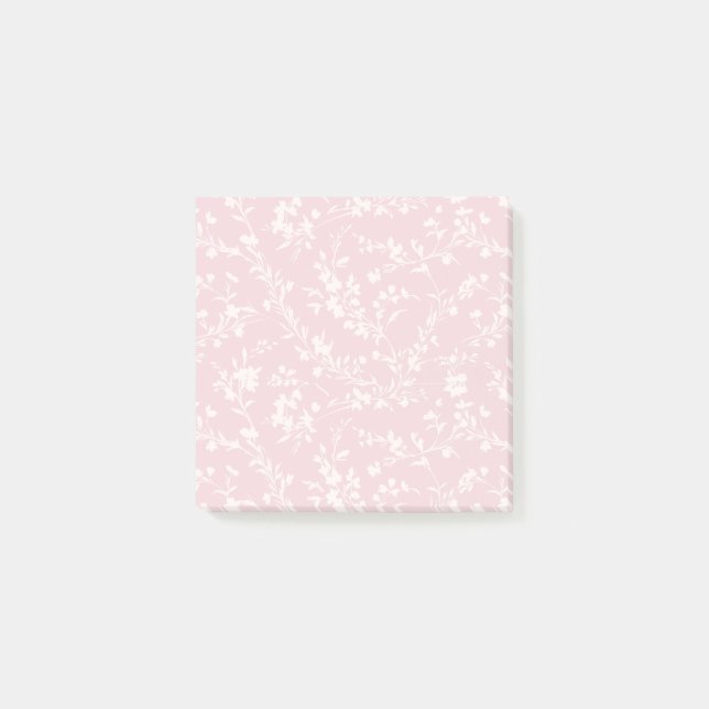 Post-it® Pousses printanières neutres - Rose blush (Devant)