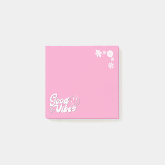 Post-it® Pouvoir rose : style Super les années 70 Good Vibe