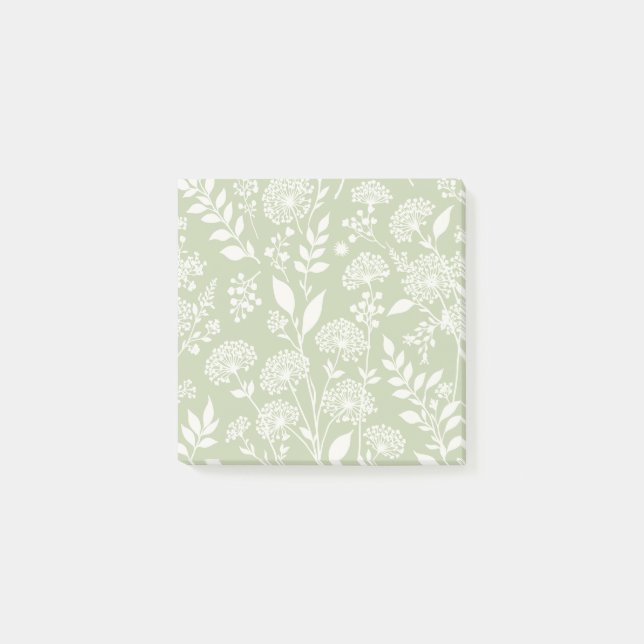 Post-it® Prairie de Pissenlits Neutre - Olive Douce (Devant)