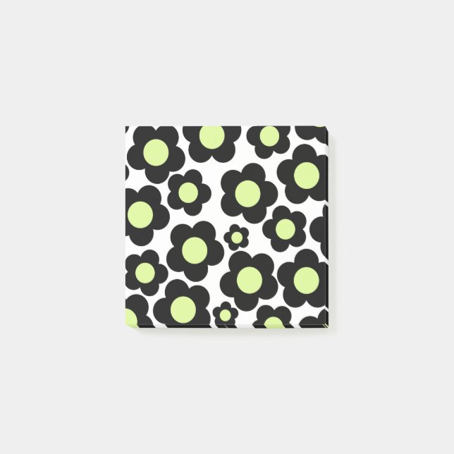 Post-it® Preppy Black Neon vert Hippie Motif (Devant)