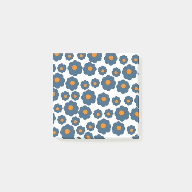 Post-it® Preppy Blue Orange Hippie Motif (Devant)