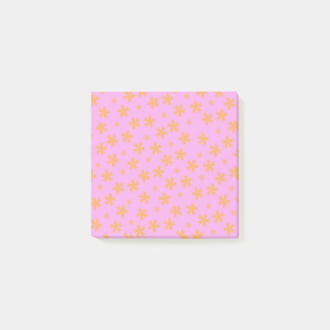 Post-it® Preppy Orange Rose Hippie Motif (Devant)