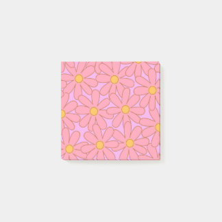 Post-it® Preppy rose violet Floral simple Motif de fleurs