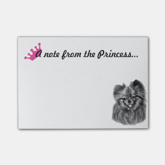 Post-it® Princesse Notes de Pomeranian avec des