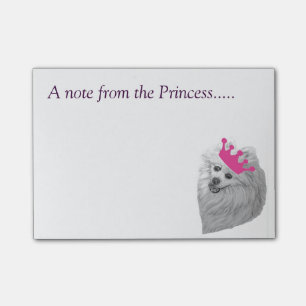 Post-it® Princesse Pomeranian note des illustrations