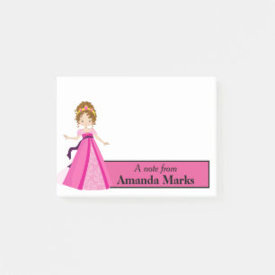 Post-it® Princesse rose personnalisée