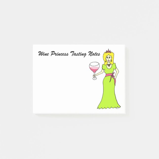 Post-it® Princesse Tasting Notes de vin (Devant)