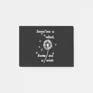 Post-it® printemps /certains voient une mauvaise herbe cert