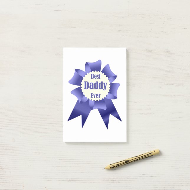 Post-it® Prix Best Daddy Ever pour le Père (Sur un bureau)