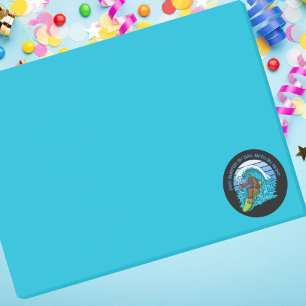 Post-it® Pro By Day, Myth By Night Surfing Bigfoot