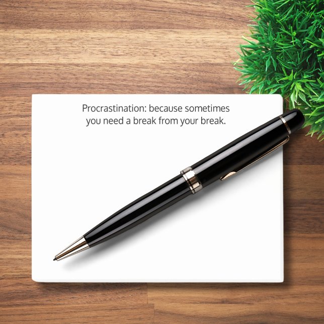 Post-it® Procrastination : parfois vous avez besoin d'une p (Créateur téléchargé)