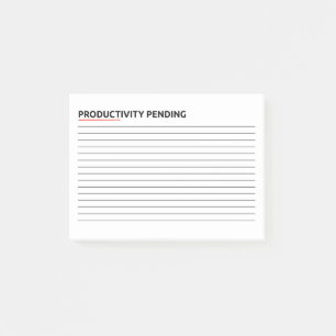 Post-it® Productivité en attente Cadeau d'humour de burea