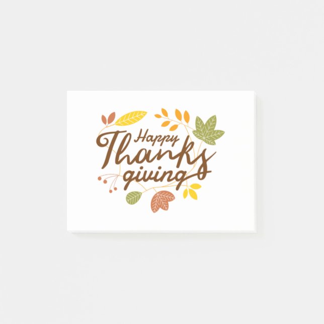 Post-it® Produits Thanksgiving (Devant)