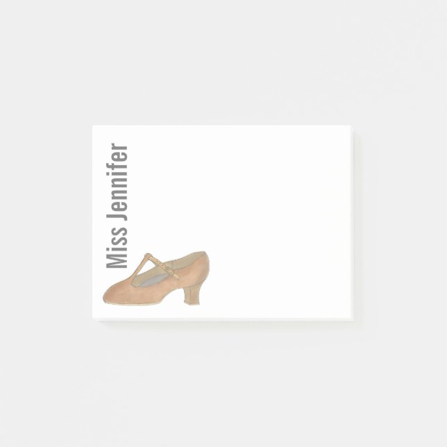 Post-it® Professeur de danse personnalisée Tan Character Ch (Devant)